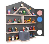 Little Moonshine Étagère murale, magnétique, pour Tonie Box et Tonies (l'original), jusqu'à 52 tonies, disponible en 4 couleurs assorties à la boîte Toniebox, grise