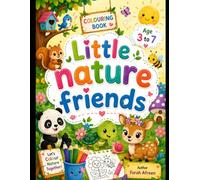 Little Nature Friends: A Cute Anime-Inspired Coloring Book for Kids with Adorable Animals, Sun, Clouds, Flowers & Nature Scenes