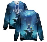 Little Nightmare 3 Game Merch Sweat à capuche d'hiver unisexe décontracté à manches longues Streetwear, comme sur l'image, XXS