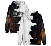 Little Nightmare 3 Hot Game Merch Sweat à capuche d'hiver unisexe décontracté à manches longues Streetwear, comme sur l'image, XS