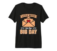 Little Notes for The Big Day Planificateur d'événements de Mariage T-Shirt Haut de Gamme