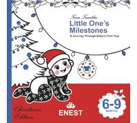 Little One's Milestones: A Journey Through Baby's First Year: High-Contrast Christmas Baby Book - Red, Black, White & Blue (6-9 Months)