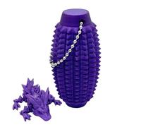 Little Ouchie Pain Fidget, Spiky Grip Stip Keychain avec Jouet de Dragon de Diamant imprimé en 3D, Pain Stage Fidgets Stress Reliefs Toy Gift for Offices