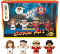 Little People Collector Cobra Kai Édition spéciale Ensemble de figurines pour adultes et fans dans une boîte cadeau de présentation, 4 figurines