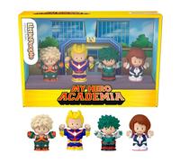 Little People Collector Coffret My Hero Academia en édition spéciale Issu de la série d’Animation, avec 4 Figurines présentées dans Une boîte à Exposer, pour Adultes et Fans, JFC79