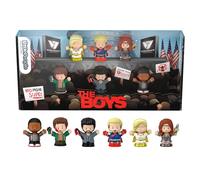 Little People Collector Coffret The Boys en édition spéciale avec 6 Figurines présentées dans Un Emballage Cadeau à Exposer pour Adultes et Fans, HVG72