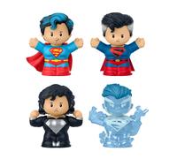 Little People Coffret Collector Superman au Fil des Ans édition spéciale pour adultes et fans, 4 figurines dans un emballage à exposer, JFD63