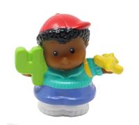 Little People Fisher-Price K0105 Figurine afro-américaine Michael tenant un avion et numéro quatre 4