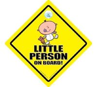 Little Person On Board, panneau bébéà bord, Cutie avec ours, Baby on Board, panneau bébé, unisexe Baby on Board, petit-enfant à bord, autocollant, Sticker pare-chocs