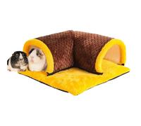 Little Pet Tunnel Nest, Hamster Tube et lit tunnel, 35 x 35 x 15 cm, lavable pour petits animaux, jouets amusants pour chinchilla, furet, écureuil