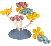 Little Petit Corail-Jouet D'Eveil-8 Formes Rigolotes-Tortues,Poulpes,Fleurs-Construction Et Emboitement-A Partir De 12 Mois-Fabrication Française