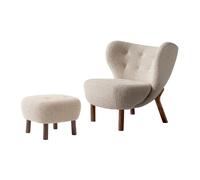 &Tradition Little Petra chaise d'extérieur Linge Noyer