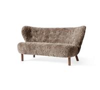 Little Petra VB2 Canapé Peau de Mouton Sahara/Noyer