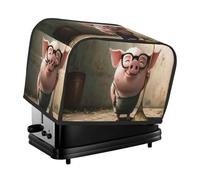 Little Pig Housse de protection pour grille-pain à lunettes avec poches Protection contre la poussière et les traces de doigts