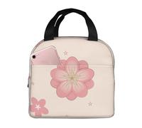 Little Pink Cherry Blossoms Boîte à déjeuner pour homme et femme - Sac à déjeuner réutilisable pour homme et femme - Petite boîte à déjeuner isotherme