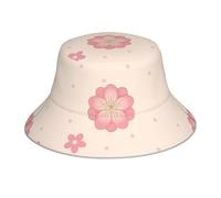 Little Pink Cherry Blossoms Chapeau bob réfléchissant - Tendance, polyvalent, confortable, respirant pour activités de plein air