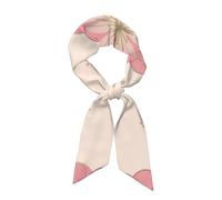 Little Pink Cherry Blossoms Écharpe tendance pour femme - Écharpe imprimée en satin polyvalent pour femme, châle pour le style, la chaleur et le cadeau