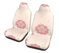 Little Pink Cherry Blossoms Lot de 2 housses de siège de voiture imprimées pour bus, ferry, voiture, SUV, camion, camionnette, housse de siège de voiture