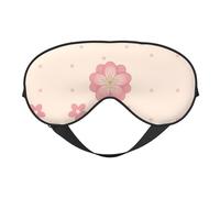 Little Pink Cherry Blossoms Masque doux pour les yeux, imprimé sur toute la surface, 96 % polyester, 4 % élasthanne