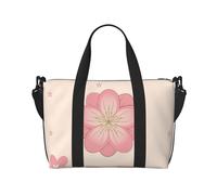 Little Pink Cherry Blossoms Sac de voyage à main pour homme et femme Matériau durable et design élégant, adapté pour les voyages d'affaires et de loisirs.