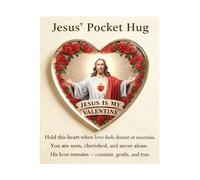 Little Pocket Jésus, souvenir de motivation en acrylique 2D | Cartes positives de vacances | Pour les amis de l'église, les voyageurs, le travail, les réunions, les employés, les diplômés, les équipes