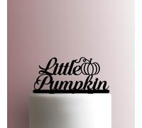 Little Pumpkin Décoration de gâteau en acrylique Bleu 12,7 cm de large