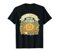 Little Pumpkin: Due in October Grossesse Annonce Bébé T-Shirt