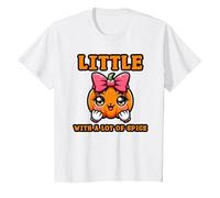 Little Pumpkin with A Lot of Spice T-Shirt, Enfant, Blanc, 12 Ans