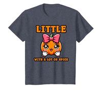 Little Pumpkin with A Lot of Spice T-Shirt, Enfant, Bleu Chiné, 8 Ans