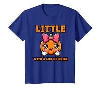 Little Pumpkin with A Lot of Spice T-Shirt, Enfant, Bleu Royal, 3 Ans