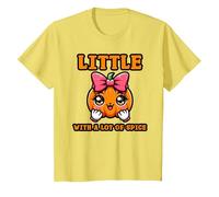 Little Pumpkin with A Lot of Spice T-Shirt, Enfant, Citron, 3 Ans