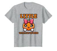 Little Pumpkin with A Lot of Spice T-Shirt, Enfant, Gris Chiné, 3 Ans