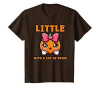 Little Pumpkin with A Lot of Spice T-Shirt, Enfant, Marron, 2 Ans
