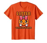 Little Pumpkin with A Lot of Spice T-Shirt, Enfant, Orange, 4 Ans