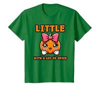 Little Pumpkin with A Lot of Spice T-Shirt, Enfant, Vert Kelly, 4 Ans
