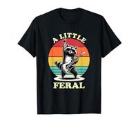 Little Raccoon Retro Guitar Kids T-Shirt