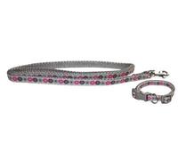 Little Rascals Collier pour chiot avec laisse rose