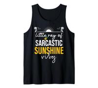Little Ray of Sarcastic Sunshine Hello Summer Vibes Beach Débardeur