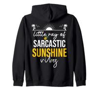 Little Ray of Sarcastic Sunshine Hello Summer Vibes Beach Sweat à Capuche