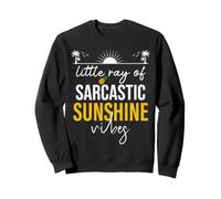 Little Ray of Sarcastic Sunshine Hello Summer Vibes Beach Sweatshirt