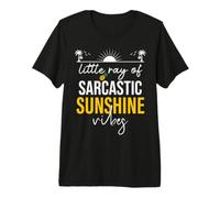 Little Ray of Sarcastic Sunshine Hello Summer Vibes Beach T-Shirt Haut de Gamme