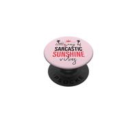 Little Ray of Sarcastic Sunshine Hello Summer Vibes Vacation PopSockets PopGrip Adhésif