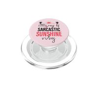 Little Ray of Sarcastic Sunshine Hello Summer Vibes Vacation PopSockets PopGrip pour MagSafe