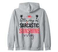 Little Ray of Sarcastic Sunshine Hello Summer Vibes Vacation Sweat à Capuche