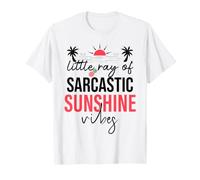 Little Ray of Sarcastic Sunshine Hello Summer Vibes Vacation T-Shirt
