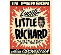Little Richard Affiche de concert vintage 28 x 35 cm - Magnifique spectacle des années 1950 - Orchestre - Rock and Roll - Photo rare - Affiche d'art