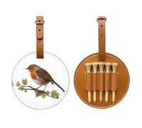 Little Robin Sac de rangement pour tees de golf Marron Facile à transporter et plus efficace pour jouer au golf
