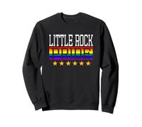 Little Rock Pride Drapeau Arc-en-Ciel Gay Lesbienne Queer LGBT Sweatshirt