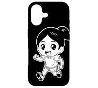 Little Runner Comic Look Triathlete pour Filles Coque pour iPhone 17