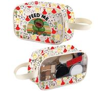 Little S Horrors Trousse de maquillage transparente pour fans de films d'horreur Cadeau musical Trousse de toilette de voyage, Feed Me Tm2, Mode
